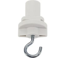 3-circuit adapter with hook for S-TRACK 3-circuit track, traffic white 1001393 | 4024163196871