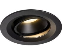 NUMINOS® MOVE DL M, Indoor LED recessed ceiling light black/black 3000K 40° rotating and pivoting 1003580 | 4024163237307