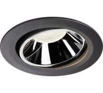 NUMINOS® MOVE DL XL, Indoor LED recessed ceiling light black/chrome 4000K 40° rotating and pivoting 1003750 | 4024163239004