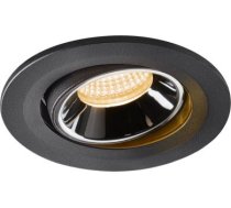 NUMINOS® MOVE S, black / chrome recessed ceiling light, 2700K 40° 1005324 | 4024163254380