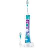Philips | HX6322/04 | Sonic Electric toothbrush | Rechargeable | For kids | Number of brush heads included 2 | Number of teeth brushing modes 2 | Sonic technology | Aqua HX6322/04 | 8710103770251