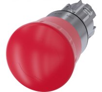 EMERGENCY STOP mushroom pushbutton, 22 mm, round, metal, shiny, red, 40 mm, positive latching, acc. 3SU1050-1HB20-0AA0 | 4011209946323