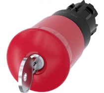 EMERGENCY STOP mushroom pushbutton, 22 mm, round, plastic, red, 40 mm, with lock Siemens, lock numbe 3SU1000-1HR20-0AA0 | 4011209946712