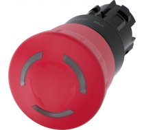 EMERGENCY STOP mushroom pushbutton, illuminable, 22 mm, round, plastic, red, 40 mm, positive latchin 3SU1001-1HB20-0AA0 | 4011209964198