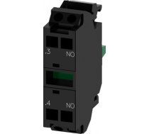 Contact module with 1 contact element, 1 NO, spring-type terminal, for front plate mounting, Minimum 3SU1400-1AA10-3BA0 | 4011209950894