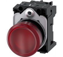 Indicator lights, 22 mm, round, plastic, red, lens, smooth, with holder, LED module, with integrated 3SU1102-6AA20-1AA0 | 4011209957909