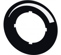 Labeling plate for potentiometer, black label, white font, with inscription: With graphic symbol: ru 3SU1900-0BG16-0RU0 | 4011209954175