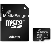 MEMORY MICRO SDXC 64GB C10/W/ADAPTER MR955 MEDIARANGE MR955 | 4260283113484