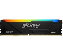 Operatīvā atmiņa (RAM) Fury Beast, 16 GB, DDR4, 3200 MHz, PC/serveris KF432C16BB2AK2/16 | 740617337532