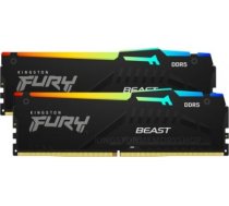 Kingston Fury Beast RGB 32 Kit (16GBx2) GB, DDR5, 5600 MHz, PC/server, Registered No, ECC No, 2x16 GB KF556C36BBEAK2-32 | 740617330779
