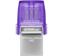 Kingston DataTraveler DT Micro Duo 3C 256 GB, USB Type-C and Type-A, Purple DTDUO3CG3/256GB | 740617328110