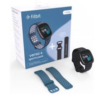 Fitbit Smart watch (EU Bundle) Versa 4 NFC, GPS (s atellite), AMOLED, Touchscreen, Heart rate monitor FB523BKBK-EUBNDL | 810073611382