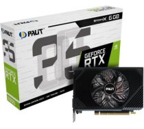 Graphics Card PALIT NVIDIA GeForce RTX 3050 6 GB GDDR6 96 bit PCIE 4.0 16x GPU 1442 MHz Single Slot Fansink 1xHDMI 1xDisplayPort NE63050018JE-1070F NE63050018JE-1070F | 4710562244168