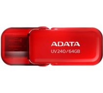 ADATA | USB Flash Drive | UV240 | 64 GB | USB 2.0 | Red AUV240-64G-RRD | 4711085943118
