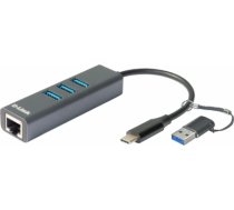 D-Link | USB-C/USB to Gigabit Ethernet Adapter with 3 USB 3.0 Ports | DUB-2332 DUB-2332 | 790069468599