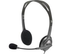 Logitech | Stereo headset | H111 | On-Ear Built-in microphone | 3.5 mm | Grey 981-000593 | 5099206057340