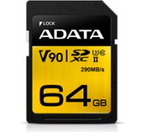 Atmiņas karte Premier ONE UHS-II U3 64 GB, SDXC, Class 10, Melna ASDX64GUII3CL10-C | 4712366968714