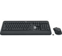 Logitech | MK540 Advanced | Keyboard and Mouse Set | Wireless | Mouse included | Batteries included | US | Black | USB | Wireless connection 920-008685 | 5099206077461