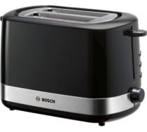 Bosch | TAT7403 | Toaster | Power 800 W | Number of slots 2 | Housing material Plastic | Black/Stainless steel TAT7403 | 4242005098675