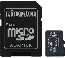 Atmiņas karte UHS-I 8 GB, microSDHC/SDXC Industrial Card, Class 10, UHS-I, U3, V30, A1, SD Adapter, Melna SDCIT2/8GB | 740617321012