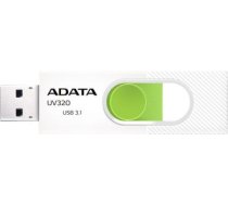 ADATA | USB Flash Drive | UV320 | 128 GB | USB 3.2 Gen1 | White/Green AUV320-128G-RWHGN | 4713218462855