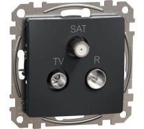 TV / R / SAT ligzda gala 4dB , antracīts Sedna Design SDD114481 | 3606481467416