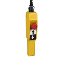 Pendant control station, Harmony XAC, plastic, yellow, pistol grip, 2 push buttons with NO+NC, 1 eme XACA2053 | 3389110558814