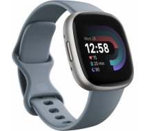 Versa 4 | Smart watch | NFC | GPS (satellite) | AMOLED | Touchscreen | Activity monitoring 24/7 | Waterproof | Bluetooth | Wi-Fi | Waterfall Blue/Platinum FB523SRAG | 810038858722