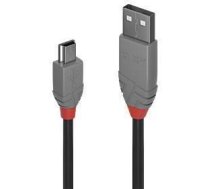 CABLE USB2 A TO MINI-B 1M/ANTHRA 36722 LINDY 36722 | 4002888367226