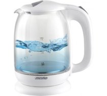 Mesko | Kettle | MS 1302w | Electric | 2200 W | 1.7 L | Glass | 360° rotational base | White MS 1302W | 5903887808545