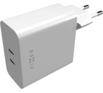 Fixed | Dual USB-C Mains Charger, PD support, 65W FIXC65-2C-WH | 8591680150014