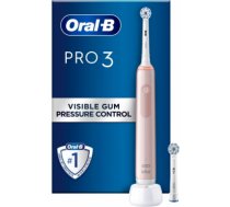 Oral-B | Electric Toothbrush | Pro3 3400N | Rechargeable | For adults | Number of brush heads included 2 | Number of teeth brushing modes 3 | Pink Sensitive PRO3 3400N PINK SENS | 8006540760093