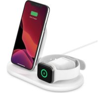 3-in-1 bezvadu lādētājs Apple ierīcēm BOOST CHARGE Balts WIZ001VFWH | 745883795789