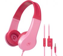 Motorola | Kids Wired Headphones | Moto JR200 | Over-Ear Built-in microphone | Over-Ear | 3.5 mm plug | Pink 505537470993 | 5055374709931