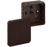 Instalācijas kārba 2K-12-L/br 85x85x37 mm ar vāku brūna 34401201 | 4013902400522