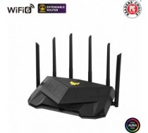 Dual Band WiFi6 Gigabit Router | TUF Gaming AX6000 | 802.11ax | 1148+4804 Mbit/s | 10/100/1000 Mbit/s | Ethernet LAN (RJ-45) ports 5 | Mesh Support Yes | MU-MiMO Yes | No mobile broadband | Antenna type External 90IG07X0-MO3C00 | 4711081897002