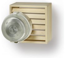 Saunas gaismeklis ar koka režģi 1x40/60W A60/E27 IP44, ta125°C AVH11.2 | 6410041171449