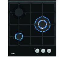 Simfer Hob H4.305.HGSSP Gas on glass, Number of burners/cooking zones 3, Rotary knobs, Black, 45 cm H4.305.HGSSP | 8699272096150