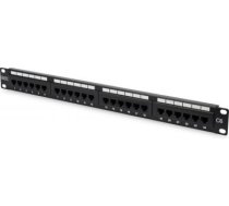 Digitus | Patch Panel | DN-91624U | Black | Category: CAT 6; Ports: 24 x RJ45; Retention strength: 7.7 kg; Insertion force: 30N max | 48.2 x 4.4 x 10.9 cm DN-91624U | 4016032241553