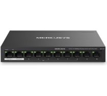 Switch MERCUSYS Desktop/pedestal 10x10Base-T / 100Base-TX PoE+ ports 8 MS110P MS110P | 6957939001162
