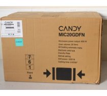 SALE OUT. Candy MIC20GDFN Built-in Microwave +Grill, Capacity 20L, Microwave 800W, Grill 1000W, 8 power levels, Black | Candy Microwave | MIC20GDFN | Built-in | 800 W | Grill | Black | DAMAGED PACKAGING MIC20GDFNSO | 2000001324196