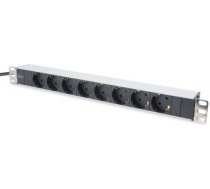 Aluminum outlet strip with 8 safety outlets | DN-95401 | Sockets quantity 8 DN-95401 | 4016032266396