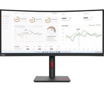 Lenovo | ThinkVision | T34w-30 | 34 " | VA | 21:9 | 60 Hz | 4 ms | 3440 x 1440 | 350 cd/m² | HDMI ports quantity 1 | Black | Warranty 36 month(s) 63D4GAT1EU | 196801194922