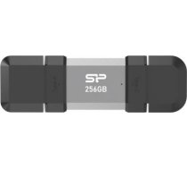 Silicon Power Dual USB Drive | Mobile C51 | 256 GB | USB Type-A and USB Type-C | Silver SP256GBUC3C51V1S | 4713436155584