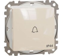 Zvanu poga 10A IP44 bēšs ar zvana simbolu Sedna Design SDD212131 | 3606481482006