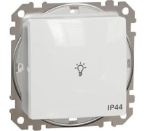 Zvanu poga 10A IP44 balta ar spuldzes simbolu Sedna Design SDD211132 | 3606481481900