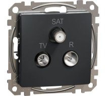 TV / R / SAT ligzda caurejoša 7dB , antracīts Sedna Design SDD114484 | 3606481467430