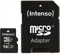 Atmiņas karte MICRO SDHC 16GB UHS-I, W/ADAPTER, Melna 3423470 | 4034303019809