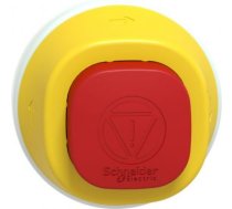 Antimicrobial Illuminated emergency stop head, Harmony XB5, plastic, red, 22mm, trigger latching tur ZB5AS84W2B | 3606489744946