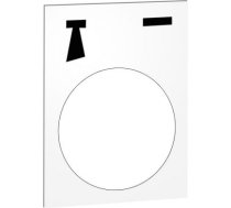 Marked legend,Harmony XAC,legend, 30x40mm, white, start klaxon ZB2BY4935 | 3389110645699